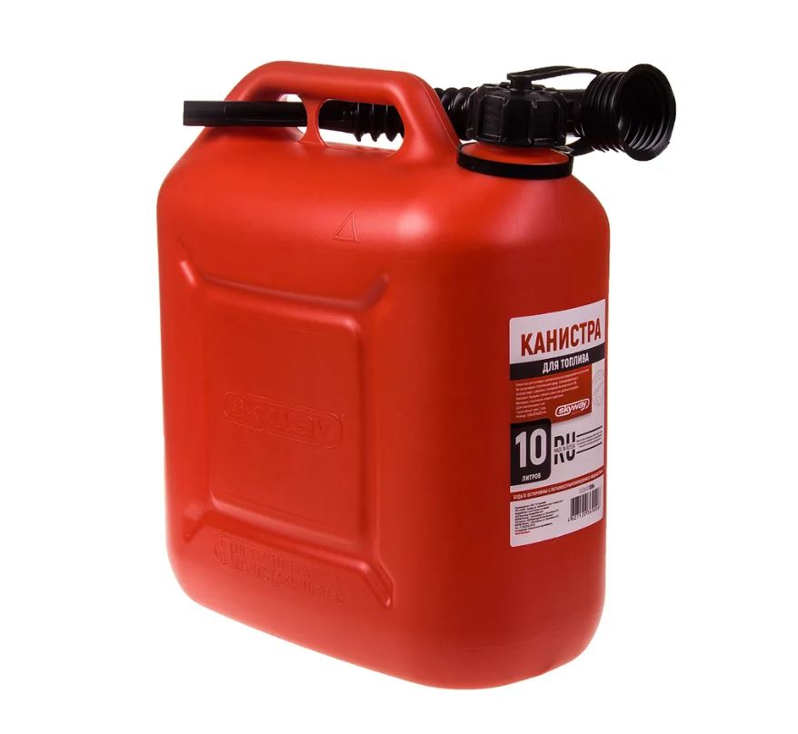 Канистра для бензина SKYWAY пластик 10л усиленная S02602004
