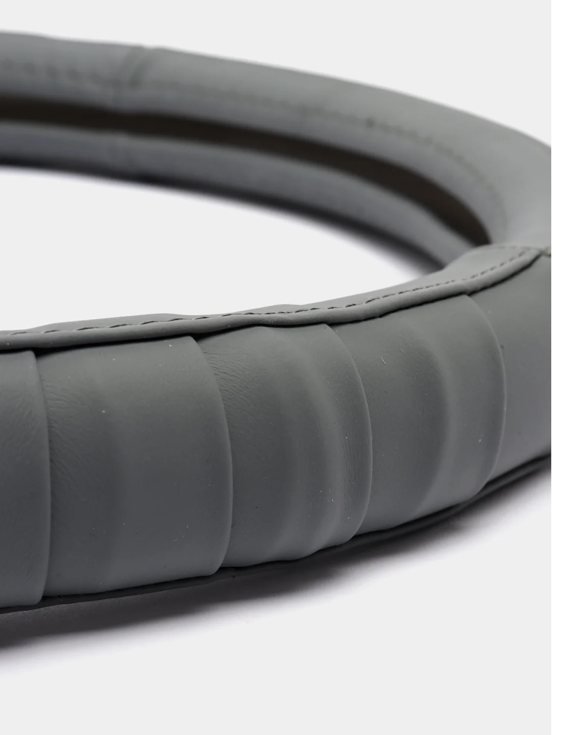 Оплетка SKYWAY кожа натуральная M Real- 5 Серая