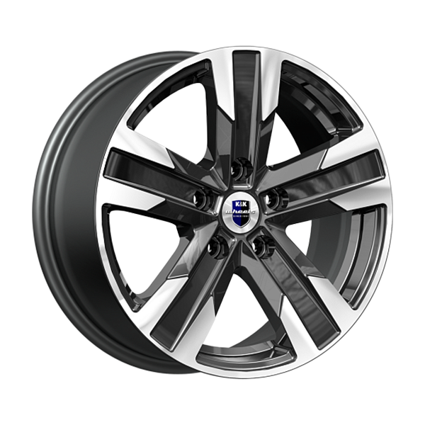 диски КиК ВИСМУТ 7,0xR16 5x114,3 66,1 45 алмаз_черный