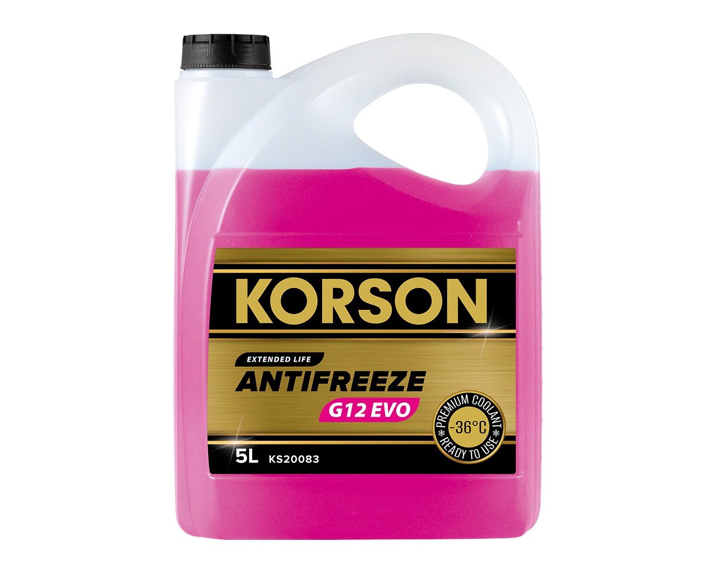 Антифриз KORSON G12 EVO -36°C розовый 5л