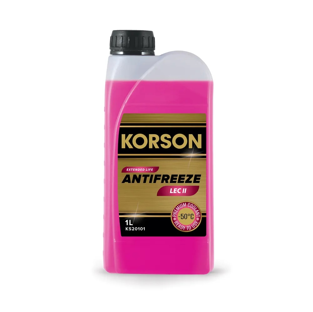 Антифриз KORSON LEC II -50°C розовый 1л